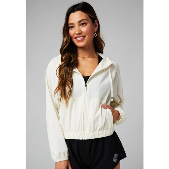 Fabletics Jackets & Blazers - Fabletic One Jacket Full Zip Bone Lightweight Performance Sz L New